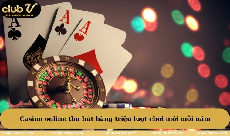 Casino online thu hút hàng triệu lượt chơi mới mỗi năm