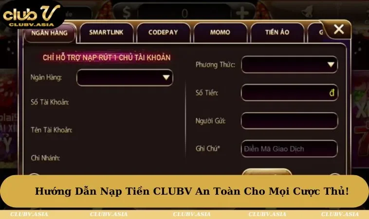 nạp tiền CLUBV